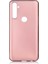 Realme C3 Kılıf Mat Premium Silikon Kılıf + Cam Ekran Koruyucu Rose 1