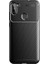 Samsung Galaxy A11 Kılıf Karbon Desenli Lux Negro Silikon + Tam Kaplayan 5D Cam Ekran Koruyucu Siyah 1
