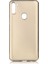 Samsung Galaxy A11 Kılıf Mat Premium Silikon Kılıf + Tam Kaplayan 5D Cam Ekran Koruyucu Gold 1