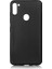Samsung Galaxy M11 Kılıf Mat Premium Silikon Kılıf + Cam Ekran Koruyucu Siyah 1
