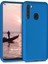 Matte Silicone Samsung Galaxy A21 Kılıf Mavi 1