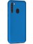 Matte Silicone Samsung Galaxy A21 Kılıf Mavi 2