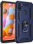 Samsung Galaxy A11 Kılıf Military Ring Holder Lacivert 1