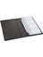 Suni Deri Mekanizmalı 4 Sıralı 192 Kart Kapasiteli Kartvizitlik 16 x 26,5 cm Siyah 2