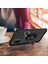 Apple iPhone 7-8 Plus Kılıf Ultra Korumalı Yüzüklü Standlı Mola Kapak + Tam Kaplayan 6D Beyaz Nano Ekran Koruyucu Lacivert 2