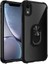 Apple iPhone XR Kılıf Ultra Korumalı Yüzüklü Standlı Mola Kapak Siyah 1