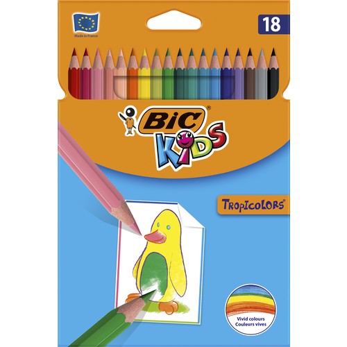 Bic Kids Tropicolors Kuru Boya Kalemi 18 Renk+