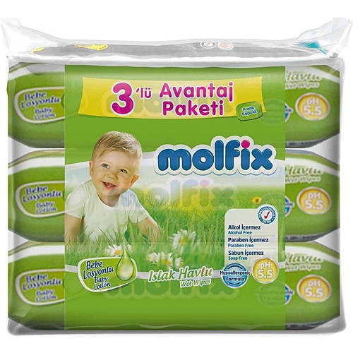 Molfix Islak Bebek Mendili 60�lı Bebe Losyonlu Fiyatı