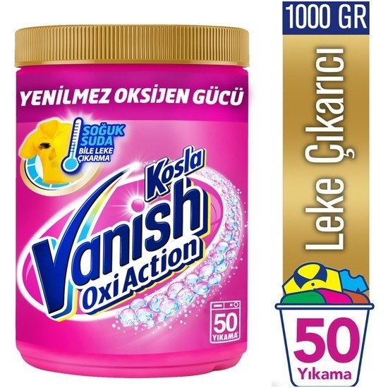 Vanish Kosla Leke Çıkarıcı Gold Toz (1000 gr Renkliler için Fiyatı