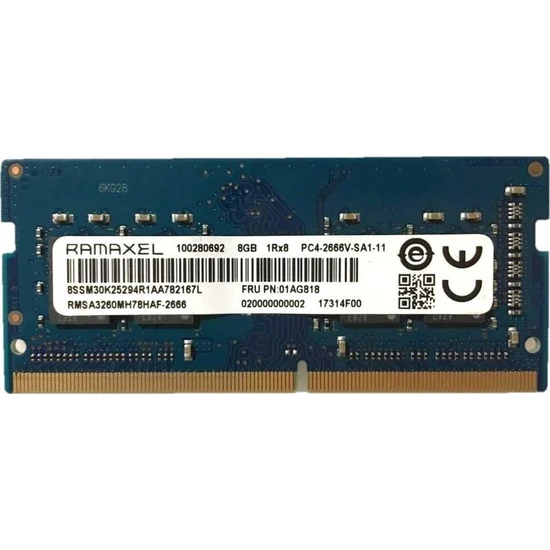 Ramaxel 8GB 2666MHz DDR4 Ram RMSA3260ME78HAF-2666 