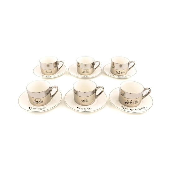 Mikasa Moor Merry Silver 6�lı Kahve Fincanı Seti Fiyatı