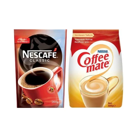 Nescafe Classic 200 gr + Nestle Coffe Mate 500 gr Fırsat Paketi