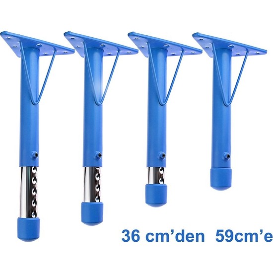 Akay Metal Teleskopik Ayarlanabilir Masa Ayağı Kırmızı 36