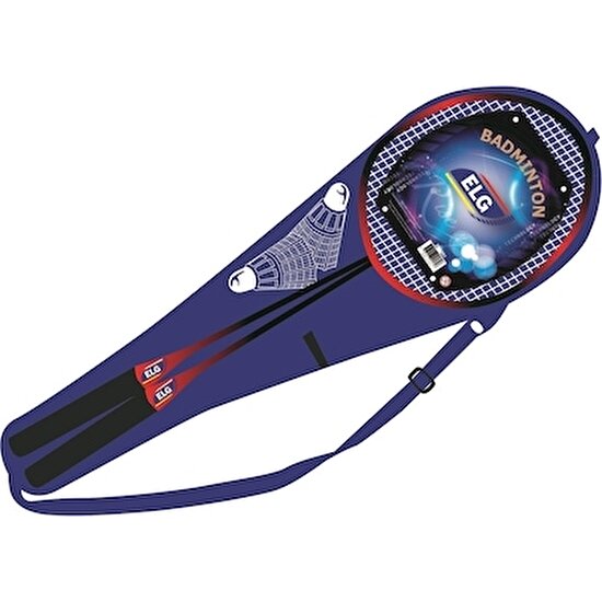 Elg Badminton Kılıflı Raket ve 2 Top