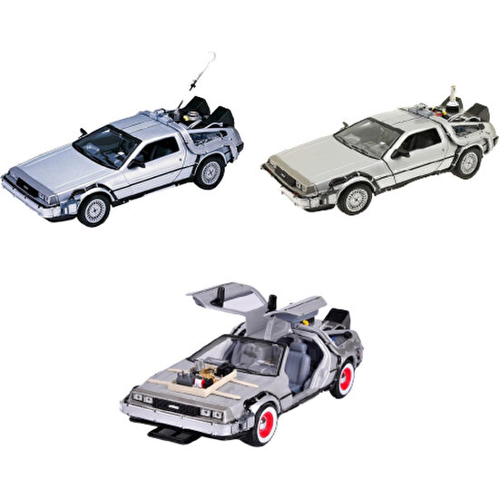 Welly Geleceğe Dönüş Ful Set 1-2-3 Metal Model Araba Back To The Future