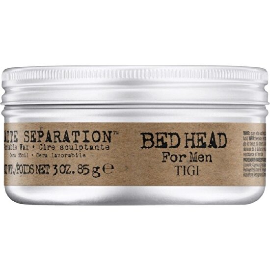 Tigi Bed Head For Men Matte Separation Workable Wax - Sert Tutuşlu Wax