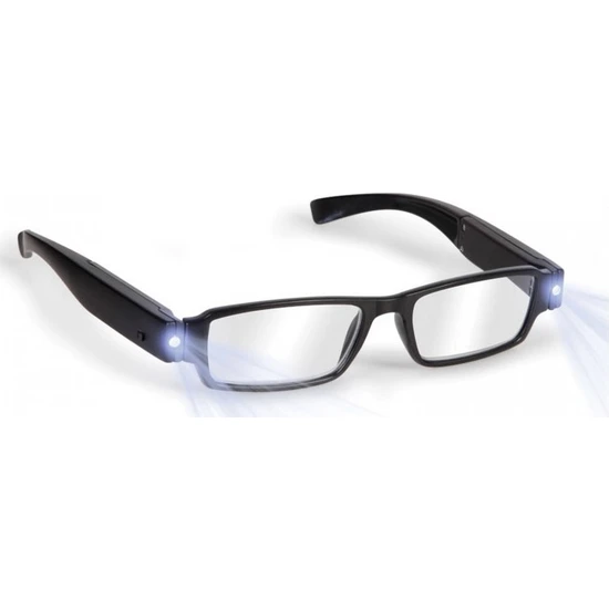 Greathings LED Işıklı Kitap Gözlüğü - Numarasız Kitap Gözlüğü