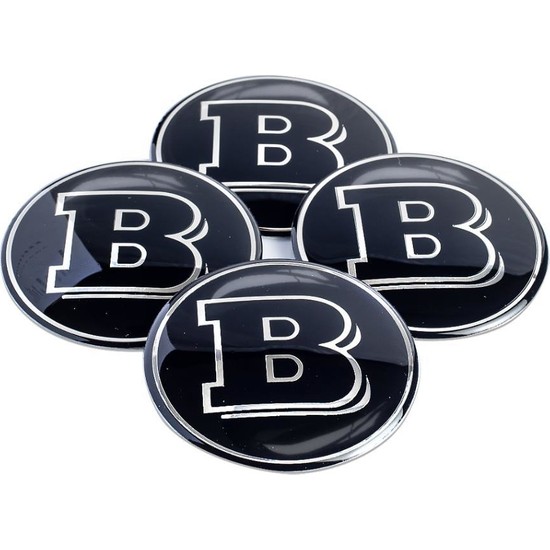 Carmaniaks Mercedes Brabus Jant Göbeği Göbek Arması Sticker 4'lü Set Carmaniaks CRME0485