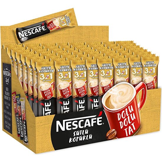 Nescafe 3in1 Sütlü Köpüklü 72'li