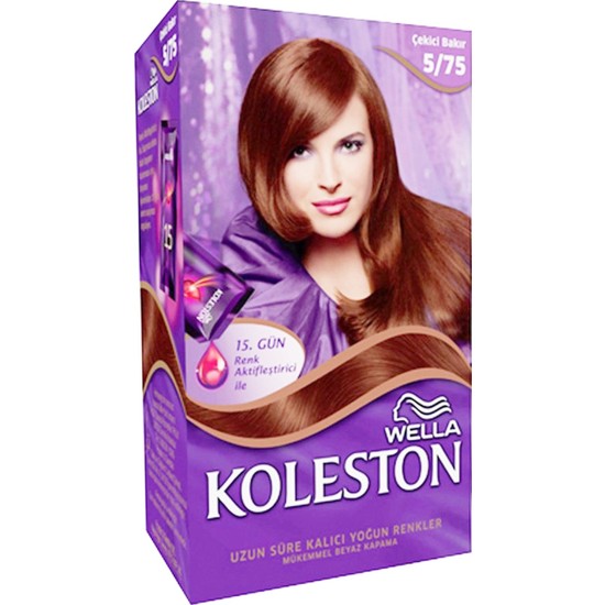 Wella Koleston Saç Boyası ve Bakım Seti 5/75 Çekici Bakır - 3'lü Paket