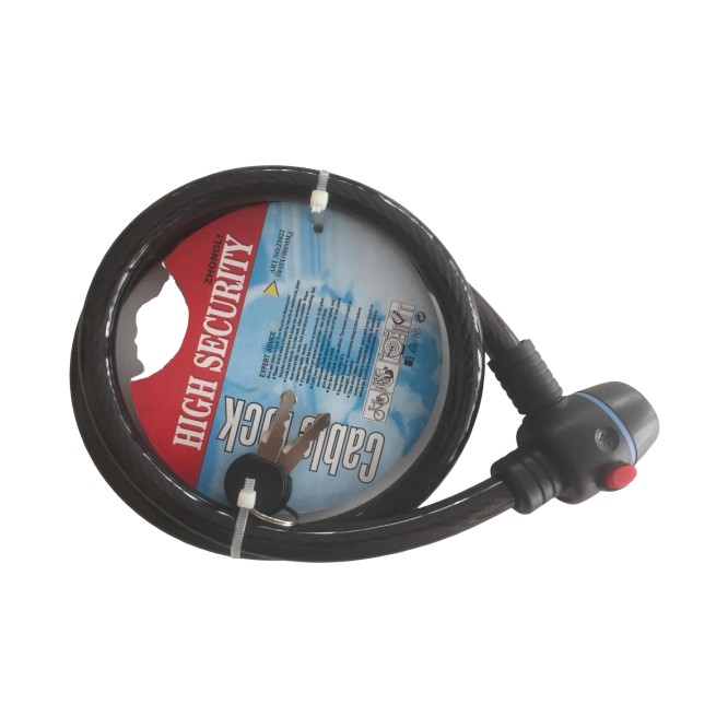 Peak Bisiklet Motor Kilidi Halatlı Kalın Anahtarlı Kilit 15 x 1000 mm