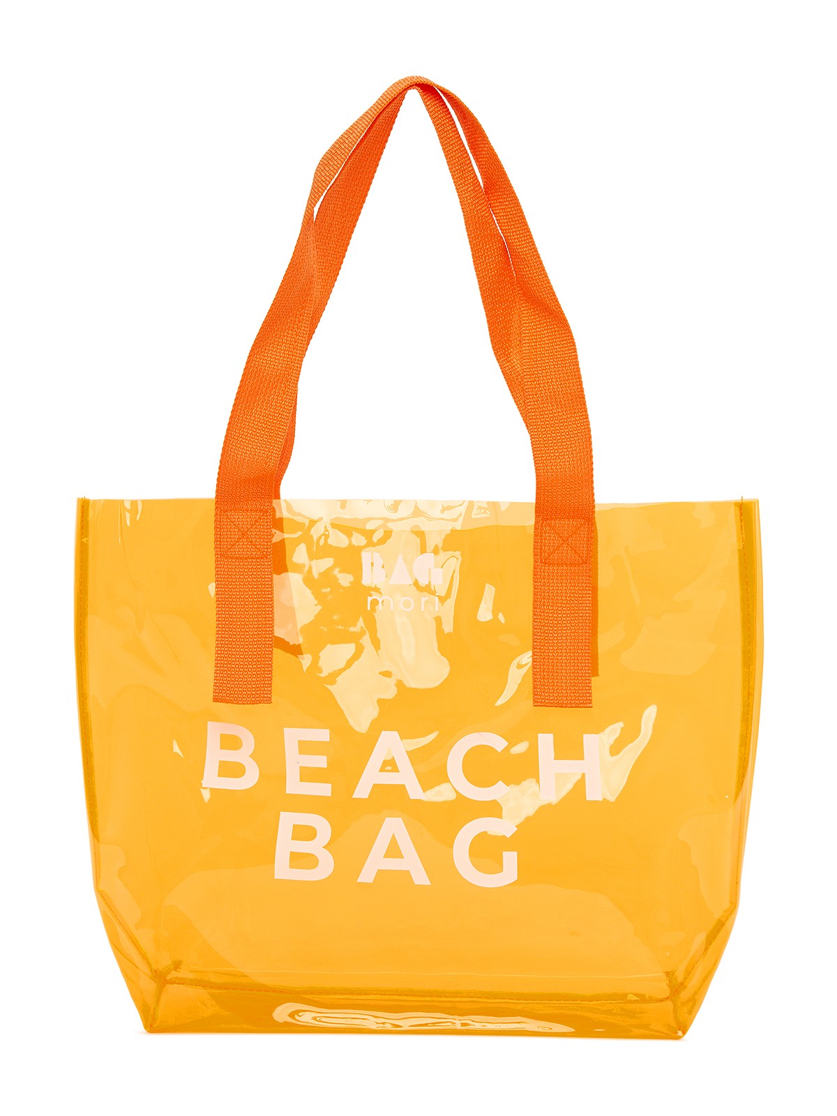 Bagmori Siyah Beach Bag Baskılı Şeffaf Plaj Çantası - Görsel 6