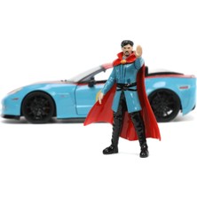 JADA Marvel Doctor Strange Chevy Corvette 1:24 Ölçek Die-Cast Araç, Lisanslı Figürlü