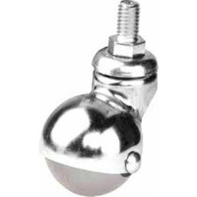 abnturk NO-203 Küre Şeklinde Vidalı Bilyalı Teker 40LIK Mobilya Tekeri