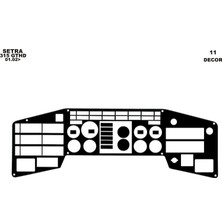 meriç cockpit design Meriç® Setra 315 Gthd Ön Torpido Kaplama Maun 11 Parça 1996-2000