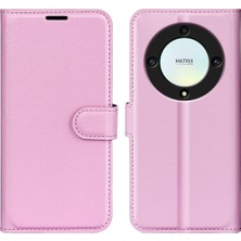 Hello-U Onur Için X9A 5g Deri Telefon Kılıfı Stand Cüzdan Litchi Doku Tam Koruma Telefon Kapağı (Yurt Dışından)