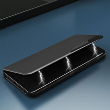 Hello-U Onur Için X9A 5g / Magic5 Lite 5g Pu Deri Kabuk Yan Görünüm Pencere Standı Kılıf Telefon Kapağı (Yurt Dışından)
