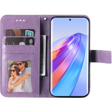 Hello-U Onur Için X40 5g / X9A 5g / Magic5 Lite 5g Flip Stand Cover Çiçek Deri Deri Cüzdan Kılıfı (Yurt Dışından)