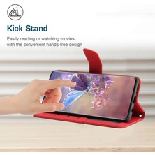 Hello-U Honor Için HT03 MAGIC55 Lite 5g / X9A 5g Telefon Stand Kılıf Kelebek Çiçekleri Baskılı Cüzdan Deri Kapak Omuz Kayışı (Yurt Dışından)