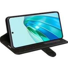 Hello-U Stand Cüzdan Telefon Kılıfı Onur X9A 5g Çılgın At Dokusu Anti-Drop Deri Telefon Kapağı (Yurt Dışından)