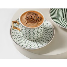 English Home Rabecca Porselen 2'li Kahve Fıncan Takımı 90 ml Yeşil
