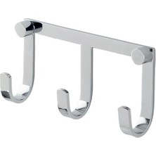 Çelik Banyo 40-047 Paslanmaz Pirinç Linda 3'lü Askılık Havluluk Banyo Askısı