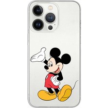 Printify Apple iPhone 13 Pro Uyumlu Kapak Mickey Mouse Tasarımlı Şeffaf Silikon Kılıf