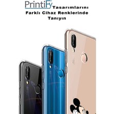 Printify Apple iPhone 14 Pro Max Uyumlu Kapak Mickey Mouse Tasarımlı Şeffaf Silikon Kılıf