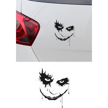 New Jargon Joker Yüzü Maske 3 Sticker Araba Oto Arma Duvar Çıkartma 20X15CM