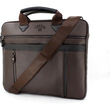 Kahve Siyah Çok Bölmeli 13 Ve 14 İnç Evrak Ve Laptop Çantası