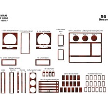 meriç cockpit design Meriç® Man F 2000 Ön Torpido Kaplama Maun 56 Parça 1995-1999