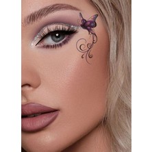 BP Tattoo Göz Kenarı Makyajı Kelebek Dövmesi Makeup Tattoo