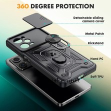 MTK Moveteck Xiaomi Poco X5 Pro 5g Kılıf Arazi Tip Armor Zırh Tank Kılıf ve Tam Kaplar Ekran Koruyucu Set