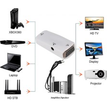 Markofist MF-AVC10 HDMI To VGA + Audio Çevirici (Sesli)