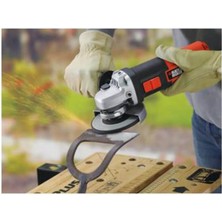 Black & Decker Avuç Taşlama Makinası Spiral 115MM 650WATT + 2 Adet 115MM x 2.5mm Düz Metal Kesme Disk