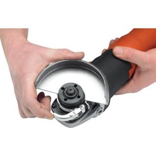 Black & Decker Avuç Taşlama Makinası Spiral 115MM 650WATT + 2 Adet 115MM x 2.5mm Düz Metal Kesme Disk