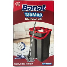 Banat Tabmop %100 Mikrofiber Flat Tablet Mop Seti