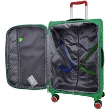 Benetton 14BNT2100-02-YSL Trolley 60 Cm Yeşil Orta Boy Valiz