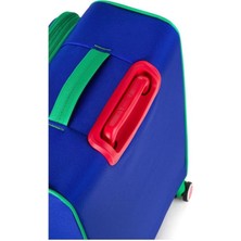 Benetton Orta Boy Kumaş Valiz Saks Mavi Bnt2100