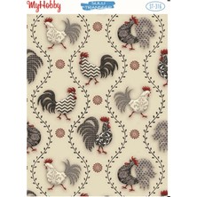 My Hobby St 316 Horoz Desenli Sulu Transfer 25X35